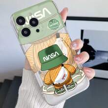 Creative And Modern Space-Themed Phone Case, Compatible With Various Phone Models, With Custom Designs. - Modelo Gorra Verde - View 3