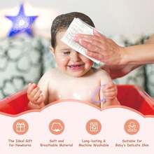 Oaoleer 30PCS Baby Washcloths And Burp Cloths, Absorbent Cotton Muslin Baby Towels, Large Soft Breathable Newborn Essentials For Boys And Girls, Newborn Essentials, White - 白色 - 查看 4