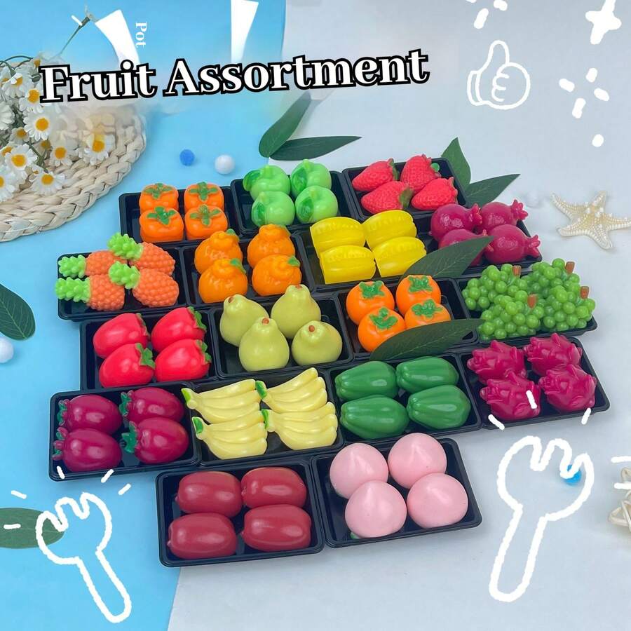 Taba Squishy - Silicone Stress Relief - Slow Rebound DIY Food Toy [Grape Squeeze] - Squeeze Toy - Birthday Gift - Holiday Gift - Multicolor - View 1
