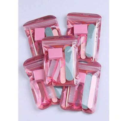 Bộ dụng cụ chăm sóc móng tay 1/5/10 món, bao gồm dũa móng mini và dụng cụ đẩy biểu bì bằng gỗ, dũa móng hai mặt, dụng cụ đẩy biểu bì bằng gỗ, dụng cụ làm sạch móng, dụng cụ đẩy móng và bút vẽ móng, thích hợp cho việc tự chăm sóc móng tại nhà.
