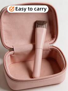 OEIEZ Foundation Makeup Brushes, V-Shaped Kabuki Concealer Brush Under Eye Nose Contour Brush For Liquid Cream Powder Blending Buffing (Pink) - Pink - View 7