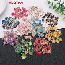 20/200 chiếc mặt dây chuyền để làm trang sức, bán sỉ số lượng lớn các loại mặt dây chuyền mạ vàng tráng men dùng để làm khuyên tai, vòng cổ, vòng tay DIY và các sản phẩm thủ công trang sức (màu men) - Nhiều màu - Xem 17