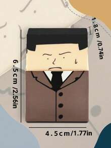 1个光头造型橡皮擦，这套造型独特的卡通趣味橡皮擦能为您的文具收藏增添乐趣。这些可爱的橡皮擦不仅是实用的书写工具，还能轻松开启话题。款式随机，非常适合开学季。文具，完美的学生奖励和百宝箱填充奖品，趣味橡皮擦，教室，可爱文具 - 駝色 - 查看 10