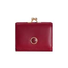 Minimalist Retro Metal Round Buckle Men's Short Wallet, High-End Solid Color Multi-Card Holder Coin Purse,Fathers Day Gifts - Multicolor - View 11