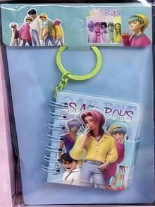 SHARLOVY 1pc The 2026 Popular Male Group Pendant Book Is Both Aesthetically And Practical, Making It A Favorite Among Students And Fans. The Cover Is Printed In High Definition With A Delicate Texture, And The Inside Pages Are Smooth And Easy To Write On. - Multicolor - View 5