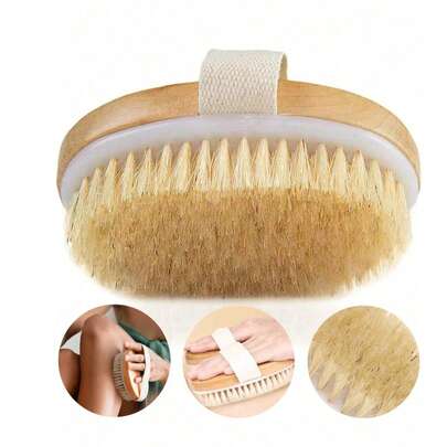 1 chiếc bàn chải tẩy tế bào chết toàn thân bằng lông lợn rừng tự nhiên, mềm mại và thoải mái, tương đương với liệu trình spa, thích hợp sử dụng cả khi ướt và khô. Thúc đẩy tuần hoàn máu, cải thiện làn da khô, ngăn ngừa lông mọc ngược, giảm mụn trứng cá và cellulite. Vật dụng thiết yếu cho gia đình và phòng tắm trong mùa hè.