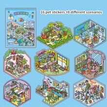 Creative Miniature Scene Stickers Collection For Landscape Stickers, 3D House, Children's Handmade Collage Scrapbook Supplies Stationery Funny Stickers - Style 1 - View 10