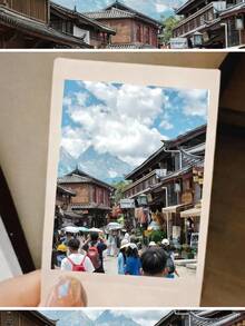 8pcs 3.5" Personalized Photo Cards, Customized Couple Photos, DIY Valentine's Day Cards, Souvenir Gifts, DIY Customized Birthday & Anniversary Gifts, Anniversary Gifts, Fashionable Personalized, Exquisite, Stylish, Personalized, Unique Ideal Gifts, Valentine's Day - Multicolor - View 9