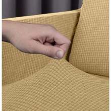 sofás y sofásMelocotton Juego de Protector Cubre Sala Elástico Strech Fit. eva tu Sala sin gastar más. Juego Completo: Incluye Protectores de Sofá de 1 2 y 3 plazas. Ideal para Mascotas Couch Cover. - Beis - Ver 3