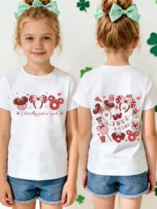 Disney Officially Licensed Kids T-Shirt | 100% Polyester Ultra Comfortable & Super Soft | Unisex For Boys & Girls | White Printed With Cute Minnie Mouse Ears And Sweet Treats Design | Ages 1-14 | Everyday Summer Wear | High Visual Appeal, Highly Noticeable | Relaxed Fit, Stylish Look | New Arrival | Perfect For Daily Outings & Casual Moments | Disney Limited Edition Design | Express Delivery - White - View 1