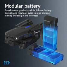 TOKQI 2025入门级无人机 - 支持WiFi，可折叠遥控无人机，具备360°特技翻转、双摄像头、保护框及配件 | 户外飞行、圣诞节、万圣节和感恩节的理想礼物 - 彩色 - 查看 8