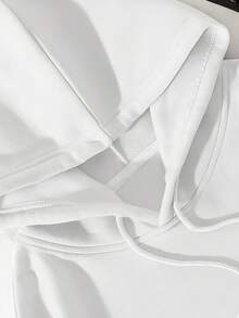 Built Different Print Mens 2 Piece Set Hoodie Sweatshirt Joggers Outfit Polyester Blend Stretch Soft Fleece Loose Fit Machine Washable Fall Winter Workout Running Daily Wear Gift Choice 20251029 - Đen và trắng - Xem 3