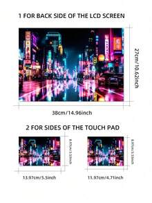 Pegatina de piel para computadora portátil de 15.4 pulgadas y 15.6 pulgadas, cubierta de vinilo para protección de arte de portátil (incluye 2 pulseras de piel) - Ver 8