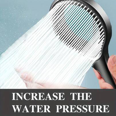 Plastic High Pressure Shower Head, New Type Hollow Shower Head For Home Bathtub, Rain Shower, Handheld Shower Head, Black/Silver/Gray Shower Bathtub Head, Bathroom Supplies, Bathroom Accessories