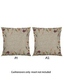 Bộ 2 vỏ gối họa tiết hoa Bohemian, khóa kéo ẩn, có thể giặt, không kèm ruột gối, thích hợp trang trí nhà cửa, phòng khách, làm vỏ gối, đệm, trang trí sofa, đệm sofa phòng ngủ, vỏ gối, đệm mềm. - Nhiều màu - Xem 11