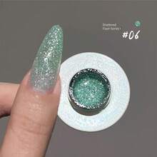 MIANEL 12ml 闪亮碎钻亮片凝胶指甲油 2026 新款碎钻美甲凝胶 美甲沙龙专用美甲用品 白色美甲 绿色美甲 情人节美甲 春季美甲 指甲胶 美甲艺术 - 彩色 - 查看 9