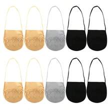 1/5/10 Pairs Transparent Lace Boat Socks Women's Summer Socks Ultra Thin Invisible Half Forefoot High Heels Invisible Socks Suspenders Design - Multicolor - View 17