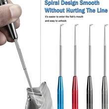 4pcs Fish Hook Disassembly Tools, Quick Fish Hook Removal Device, Adult Fishing Gear Safety Equipment Kit, Dehooker Accessories With Storage Tube - Multicolor - View 2