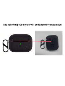 1 pieza Estuche negro de negocios anti-caída y anti-pérdida para auriculares, compatible con auriculares Apple - Negro - Ver 6