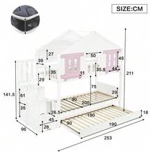 Bed Bases & Foundations - White+Pink - View 2