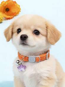 1pc Adjustable Detachable Safety Buckle Cat Collar With Star Pendant, Suitable For Small/Medium/Large Cats, Pet Gift - Multicolor - View 14