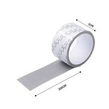 Subsidio para reparación de ventanas con mosquiteras, 1 Rollo De Cinta Reparadora Para Mosquiteros, Telas para Mosquiteros, 200*5cm,  gris - A - Ver 9