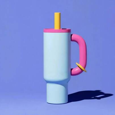 Botella de agua aislada de 1L con tapa, retención de frío durante 24 horas, a prueba de fugas, de acero inoxidable de doble pared, adecuada para deportes, fitness, viajes y la escuela