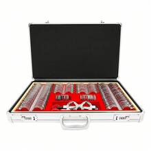 Aohuada 266-Piece Trial Lens Set For Optometry - Professional Refraction Kit Includes Trial Frame, Comprehensive Lens Range For Testing Myopia, Hyperopia, Astigmatism, Durable & Protective Case - Silver, Red - View 5