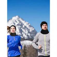 6 Pieces Ear Warmer Eadband Warmer Face Mask  Neck Gar  Screen Winter Knit Ves  Men And Women - Black and Gray - View 2