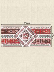 1 片 90x40cm 几何图案橡胶底鼠标垫，防滑纹理，适用于电脑、办公、游戏和家庭使用，缝边设计，适用于桌面、键盘和鼠标，防污，柔软的桌面垫，适合学生、儿童、男士和女士使用。 - 查看 7