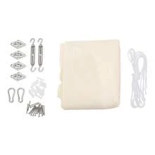 6.56ft Be Waterproof Equilateral Triangular Super Sun Shade Sail Off - White - View 6