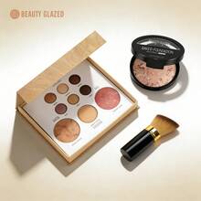 Baked Starter Kit- Baked Balance-N-Brighten, Medium + Best Of The Best Tuscan Dreams Face Palette + Retractable Angled Kabuki Brush - Multi-Functional Makeup Palette: Eyeshadow, Contour, Blush, Highlighter, And Under-Eye Brightener - Multicolor - View 9