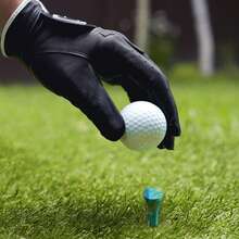 FINGER TEN Tees de golf cortos de madera pintados de colores, paquete de 30 unidades, tees cortos y estilizados de alta visibilidad para hoyos par 3, accesorio de golf duradero para todos los niveles - Azul - Ver 5