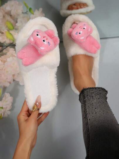 Women's Summer Outdoor Fairy Style Sweet Mesh Bow Slippers, Casual Non-Slip Soft Bottom Sandals