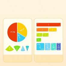 Công cụ giáo dục phân số mới năm 2025, Sách thực hành mô hình giáo dục khoa học về phân số, Minh họa tương tác thú vị trong lớp học về phép cộng và phép trừ, Quà tặng sinh nhật - Quà tặng Giáng sinh - Món quà hoàn hảo - Quà tặng - Nhiều màu - Xem 4