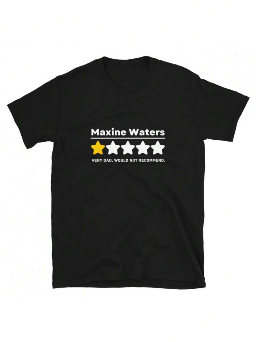 Camiseta Política Divertida de Maxine Waters, laás Odiada y Desagradada - Negro - Ver 1