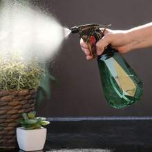 1pc Alcohol Spray Bottle, Pressurized Sprayer For Disinfection, Gardening, Cleaning, Home Use - Starry Green 500ml - View 4