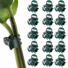 50pcs Plastic Garden Clips, Deep Green Vine Support Clips, Plant Clips, Orchid Stem Clips, Gardening Tools - Gardening Clips - View 1