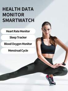 Microwear 2.07英寸智能手表，男女通用，兼容安卓和iOS系统，支持蓝牙通话、心率监测、睡眠追踪和防水健身追踪器 - 玫瑰金1 - 查看 5