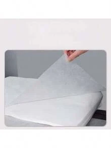 100pcs Disposable Non-Woven Massage Bed Sheets, Salon Tattoo Bed Cleaning Pads, Face Pillow & Bolster Covers - White - View 2