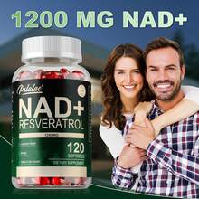 NAD+ Resveratrol – Unterstützt Die Zellgesundheit, Wirkt Antioxidativ, Hellt Den Teint Auf, Fördert Die Gesundheit Von Haut, Haaren Und Nägeln, Steigert Die Energie - 120 Kapseln - 120 Kapseln - Übersicht 3