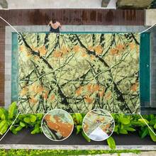 Màn chắn riêng tư ban công, chắn gió và tia cực tím bằng polyester, có dây thừng và dây buộc, dùng cho lan can ban công, sân hiên, vườn, ban công chung cư, hồ bơi, hiên nhà. - màu xanh rừng rậm - Xem 5