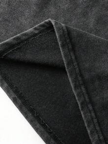 Herren Große Größen Neue Vintage Gewaschen Kurzarm Street Style T-Shirt, Qualitativ hochwertiger Baumwolle mit interessantem Emo Muster, Lässig Cool für den Alltag, Englischer Aufdruck Gewaschen Kurzarm mit Charakter, Lässiger Totenkopf Aufdruck, DARKNESS Weißer Englischer Aufdruck Muster Vielseitiges Schwarz Baumwolle Gewaschen Kurzarm, Y2K Stil, Geeignet für den täglichen Gebrauch - Schwarz - Übersicht 8