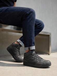 PANAM Men Skateboarding Shoes - 黑色 - 查看 2