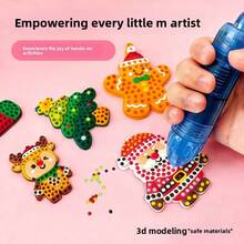 Children's Handmade Puzzle Toys, Pre-School Creative Interactive Toys, 3D Diamond Painting Craft Set, Princess Theme DIY Craft Set - Multicolor - View 8