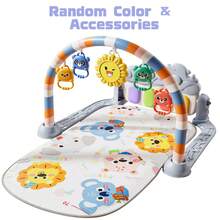 健身拱门玩具，音乐踏步钢琴爬行垫，这款趣味十足且寓教于乐的健身拱门玩具定能吸引您的宝宝，是圣诞节、生日、万圣节或复活节的绝佳礼物。配件颜色随机。 - 彩色 - 查看 13