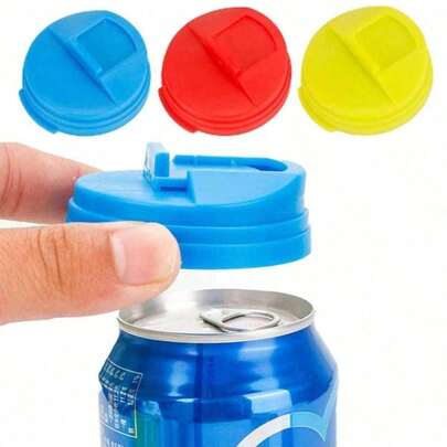 3pcs Easy-Pull Can Leak-Proof Lids, Easy-Pull Can Splash-Proof Covers