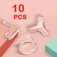 10 Pcs. Transparent PVC Anti-Collision Corner Pad, Child Corner Protector, Baby Collision-Proof Protector, Table Corner OE56 - L 10pcs - View 2