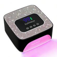 SUN S50 Rechargeable UV LED Nail Lamp With 57 LED Beads, Professional Curing Gel Nail Polish For All Types Of Gel - 黑色 - 查看 10