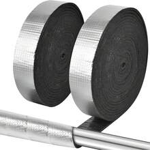 Pipe Wrap Insulation - 33 Ft Outdoor Pipe Foam Insulation Tape Self Adhesive For Winter Freeze Protection Insulation Wrap - Aluminum Foil Finish-2" X 33FT - A - View 1